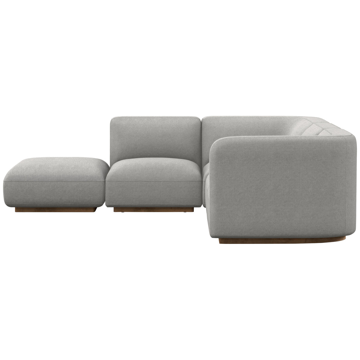 Canapé sectionnel 4 pièces Easton Mabry avec pouf