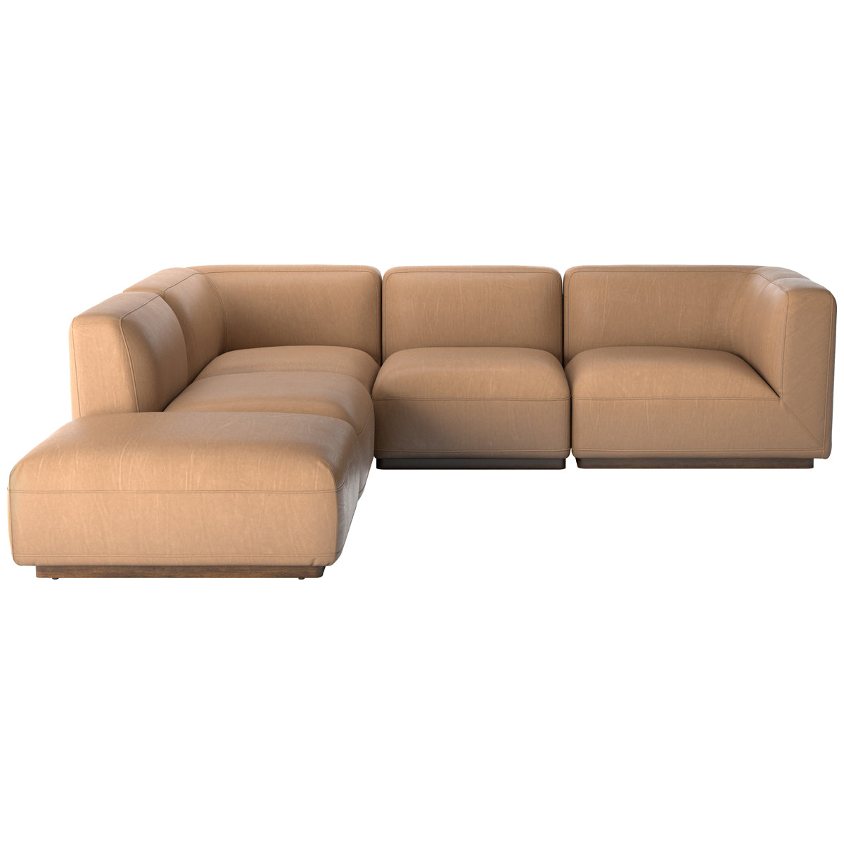 Canapé sectionnel 4 pièces Easton Mabry avec pouf