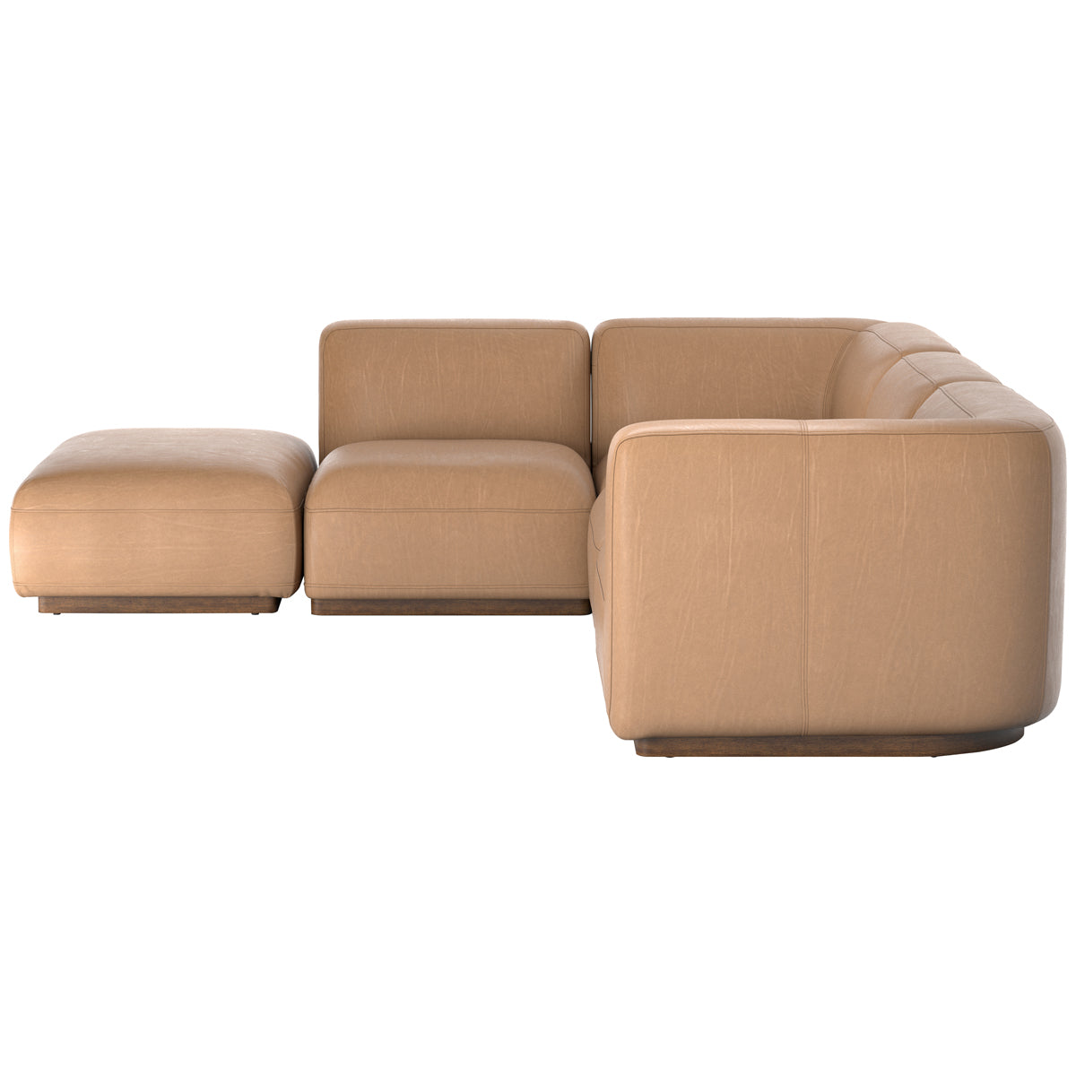 Canapé sectionnel 4 pièces Easton Mabry avec pouf
