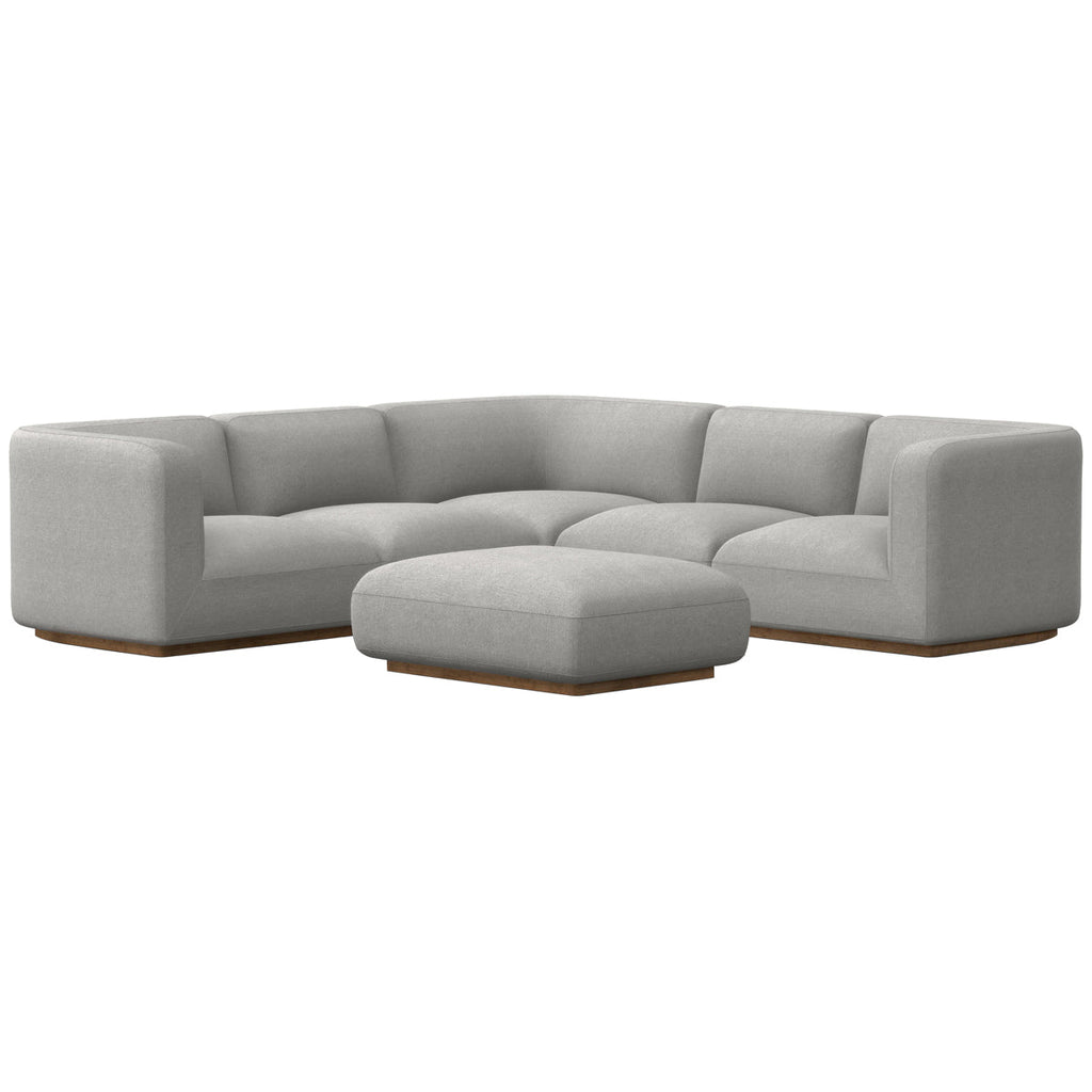 Canapé sectionnel Four Hands Easton Mabry 5 pièces de 112 pouces avec pouf