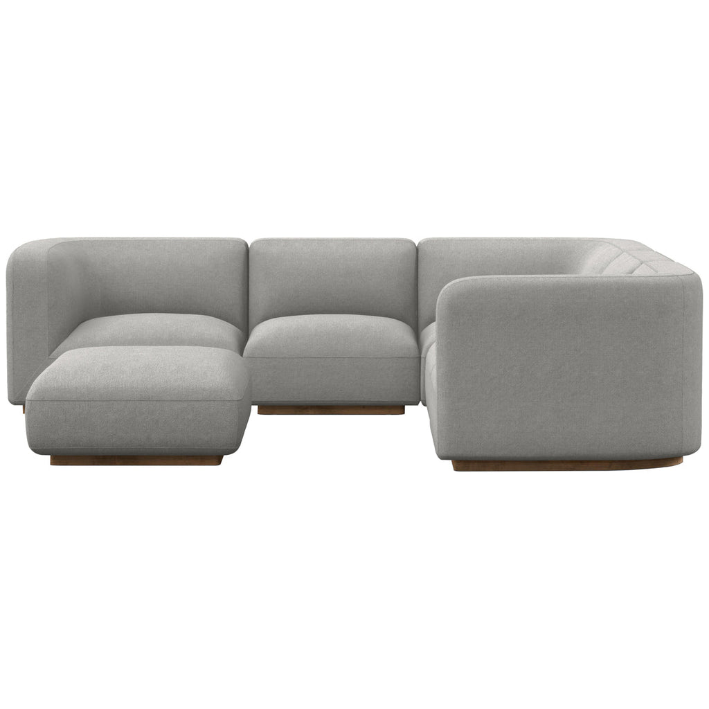 Canapé sectionnel Four Hands Easton Mabry 5 pièces de 112 pouces avec pouf