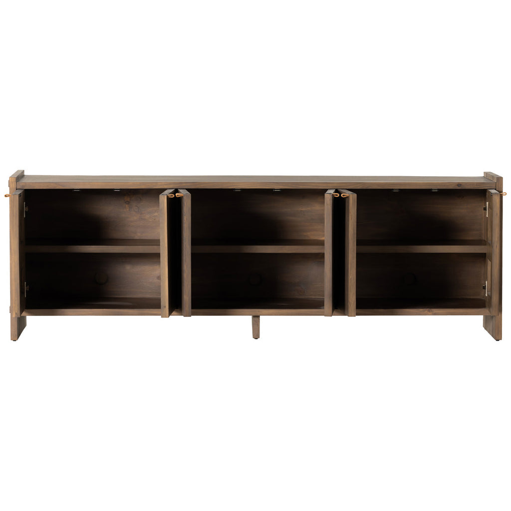 Console multimédia Fulton Etro à quatre mains - Pin fauve