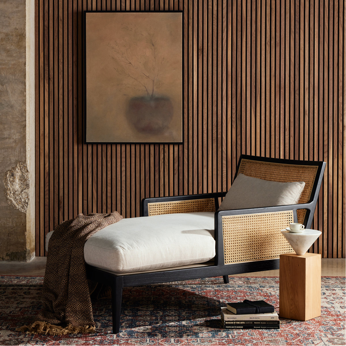 Chaise longue Antonia à quatre mains Keston - Savile Flax