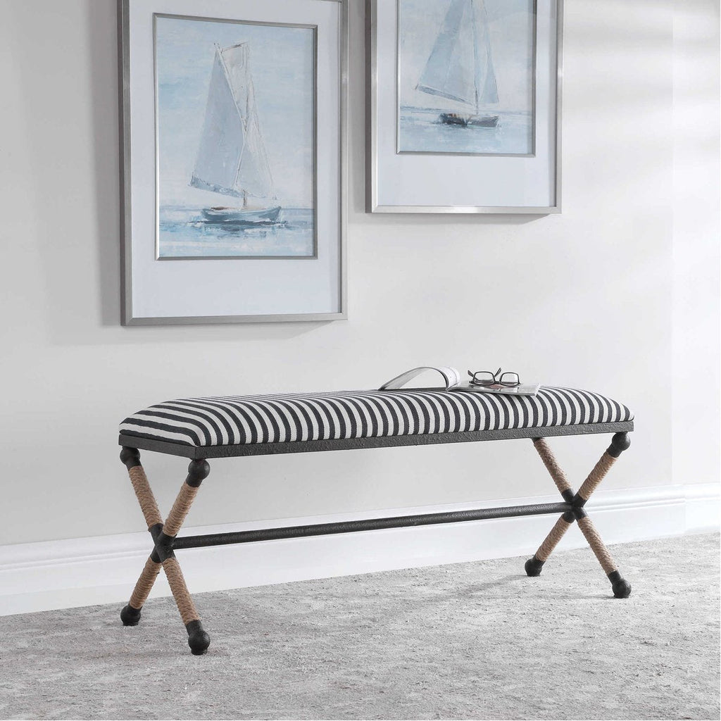 Banc rayé Uttermost Braddock
