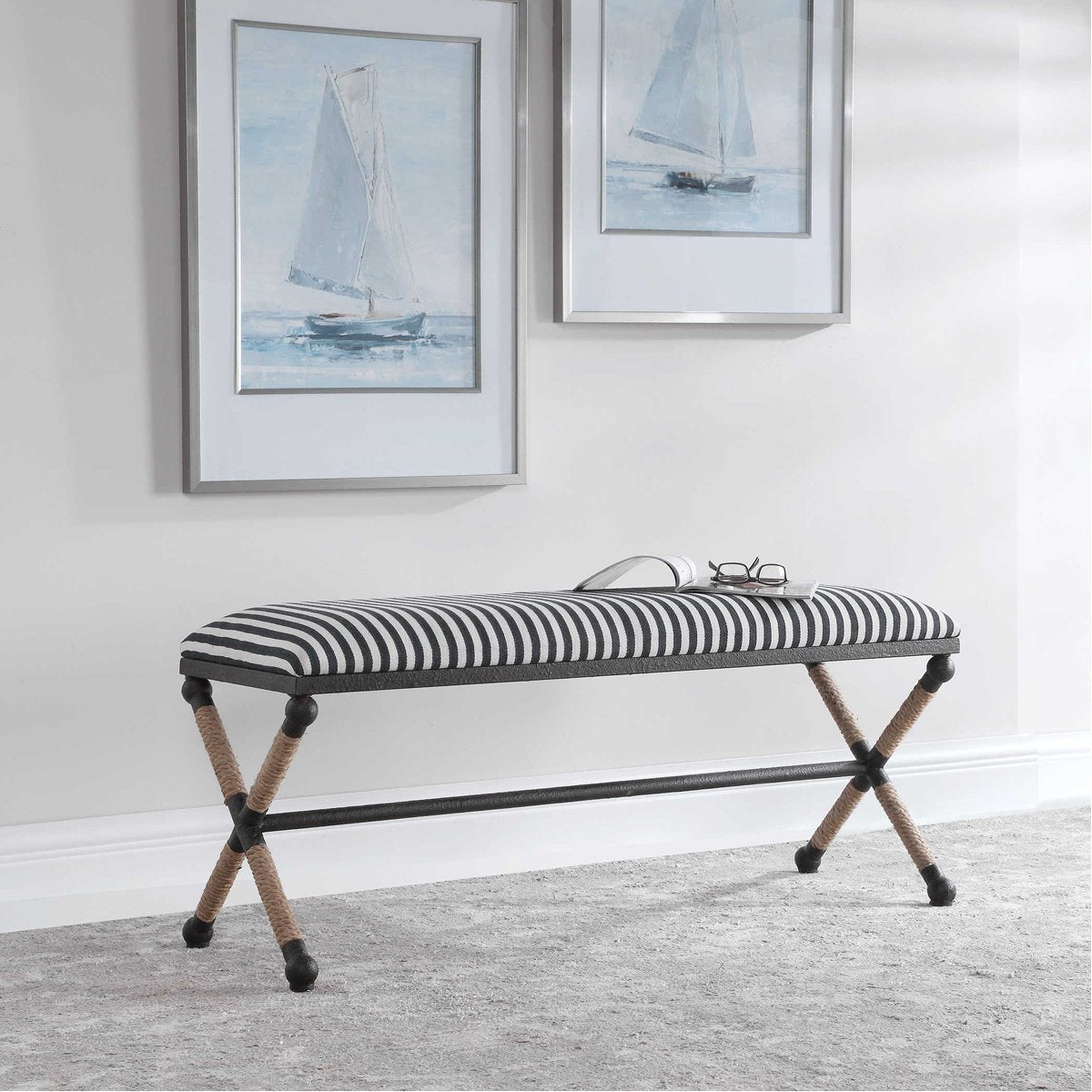 Banc rayé Uttermost Braddock