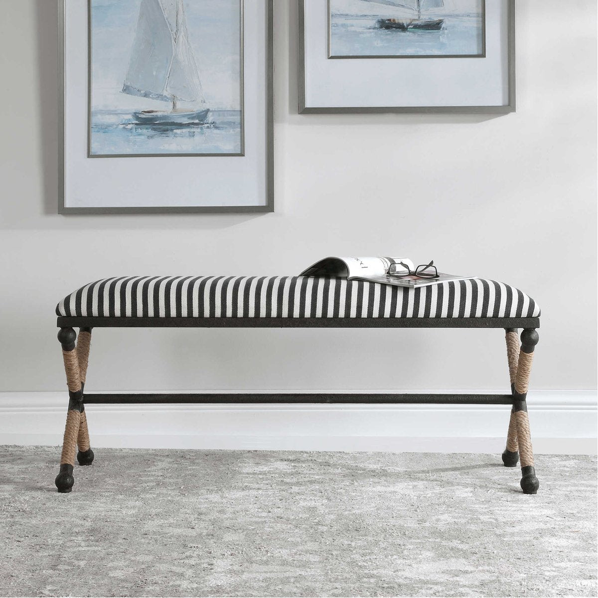 Banc rayé Uttermost Braddock
