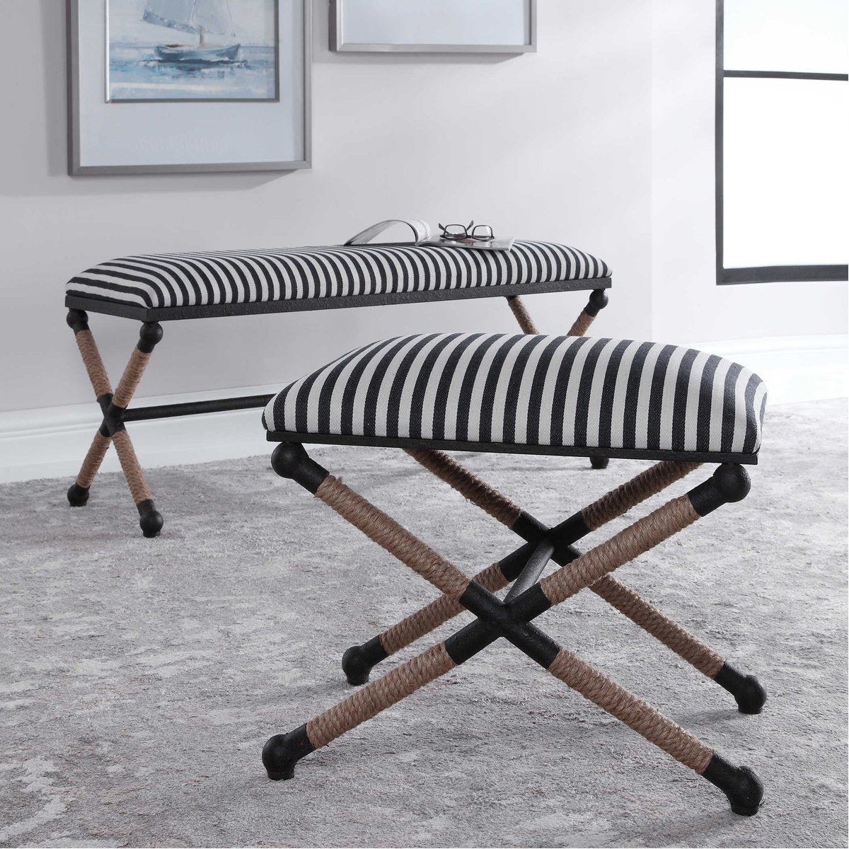 Banc rayé Uttermost Braddock