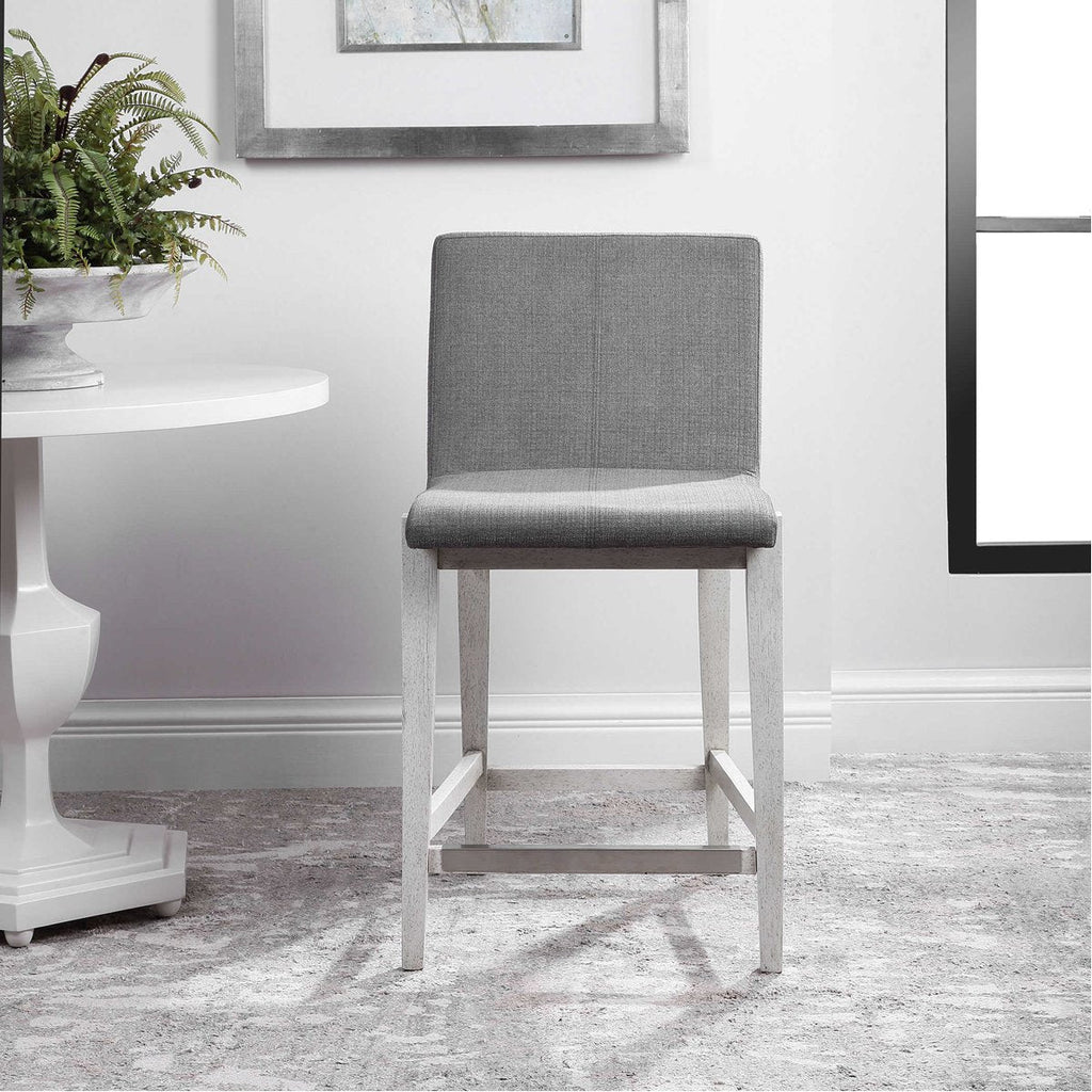Tabouret de bar Uttermost Brazos gris