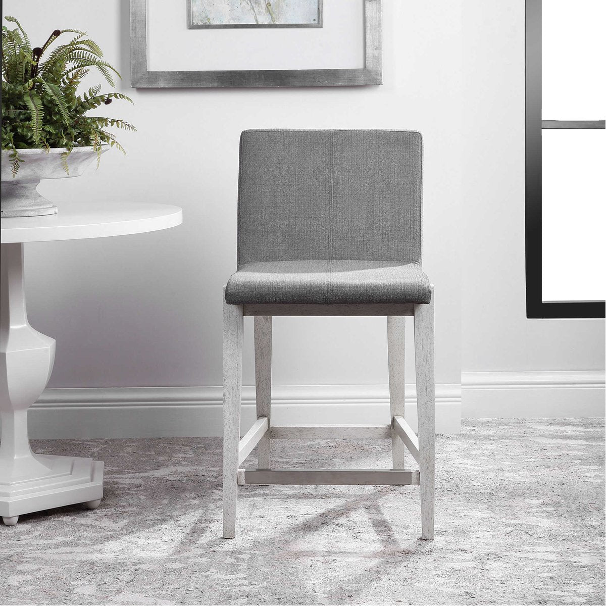 Tabouret de bar Uttermost Brazos gris