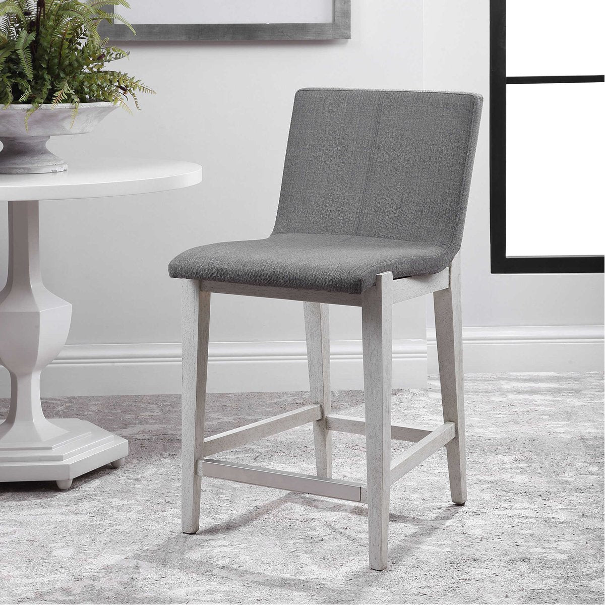 Tabouret de bar Uttermost Brazos gris