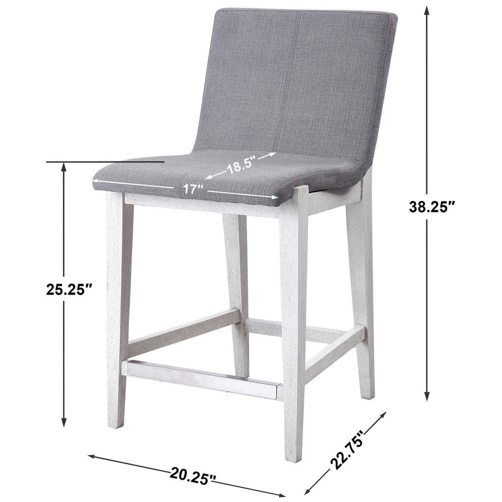 Tabouret de bar Uttermost Brazos gris
