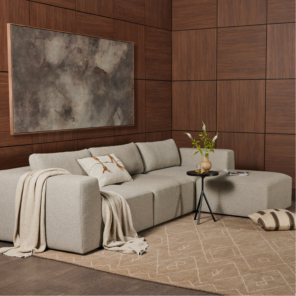 Canapé sectionnel 3 pièces Four Hands Kensington Brylee avec pouf