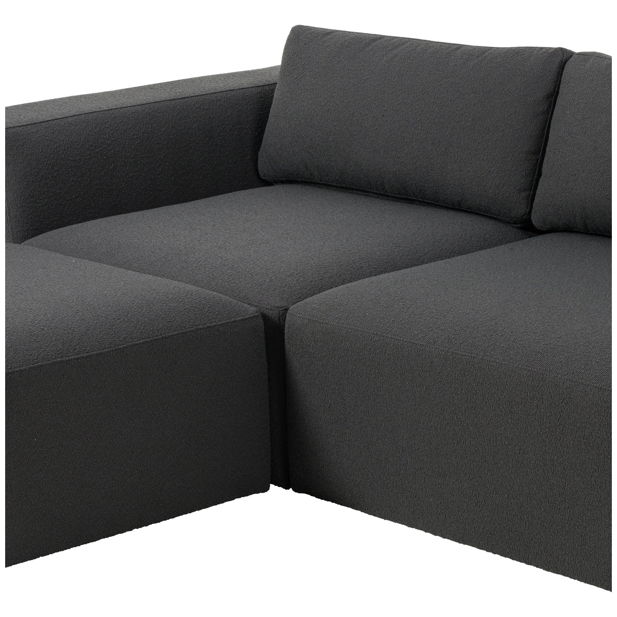 Canapé sectionnel 3 pièces avec pouf Kensington Brylee Fiqa de Four Hands