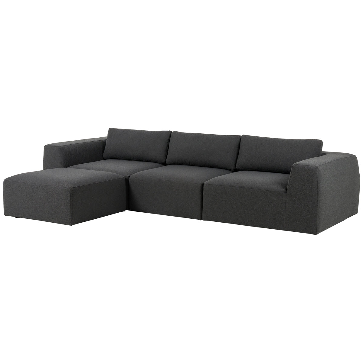 Canapé sectionnel 3 pièces avec pouf Kensington Brylee Fiqa de Four Hands