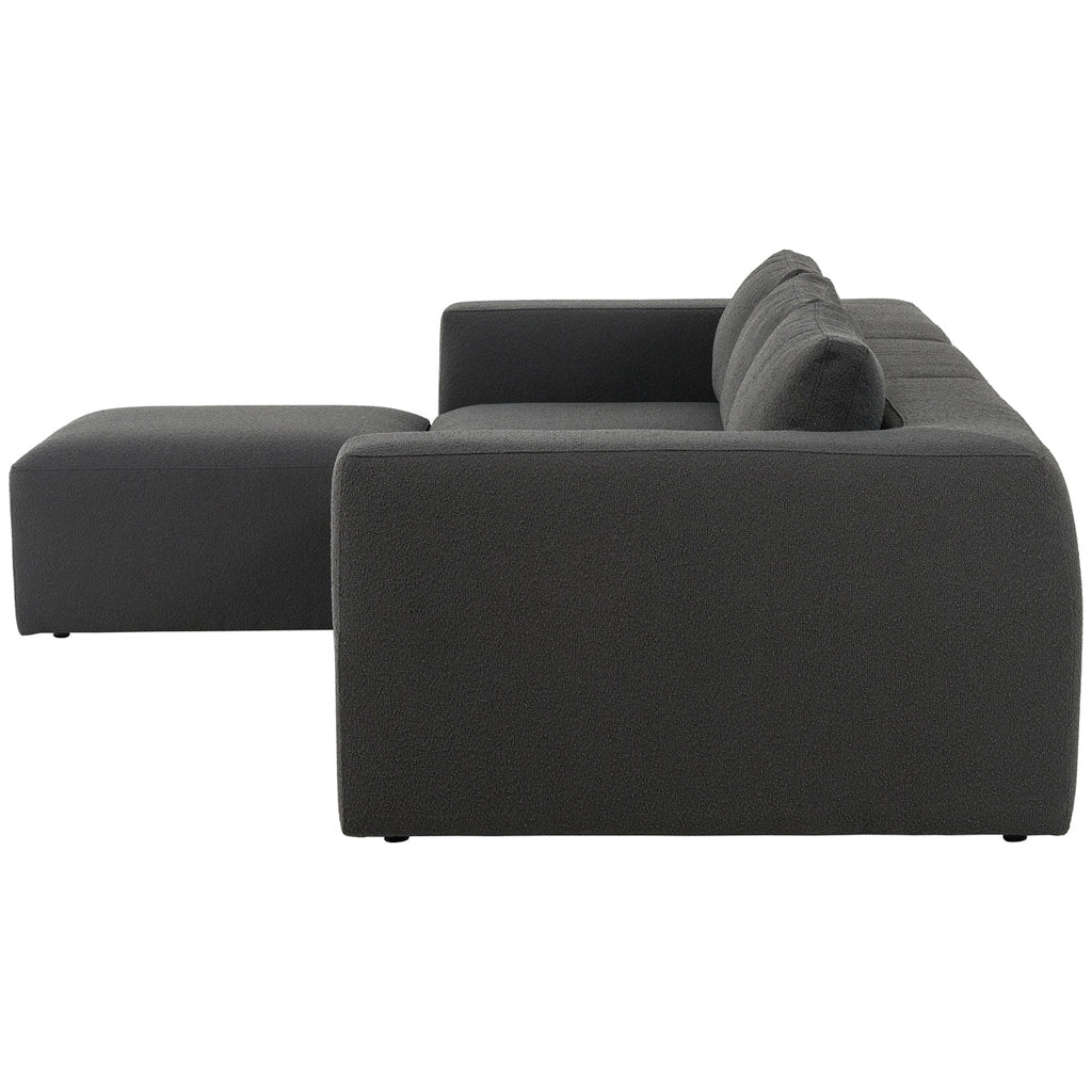 Canapé sectionnel 3 pièces avec pouf Kensington Brylee Fiqa de Four Hands