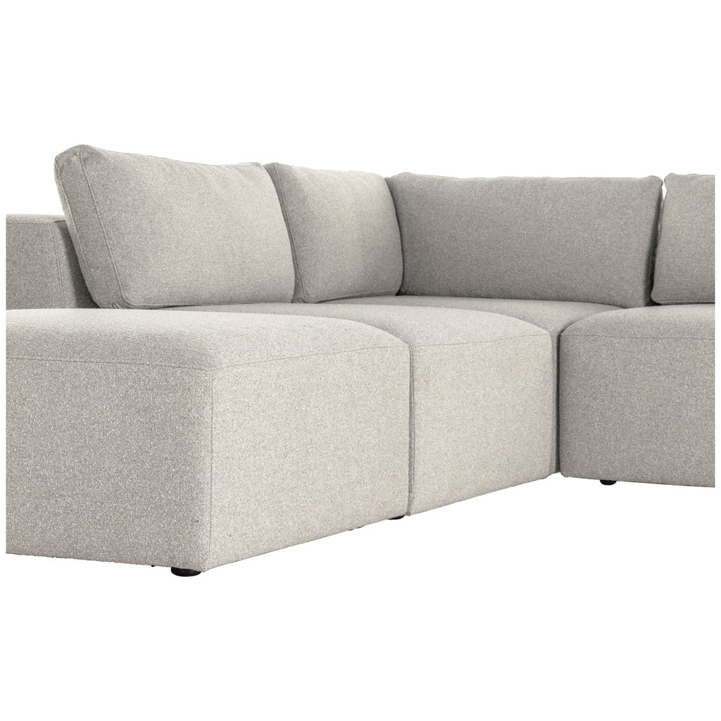 Canapé sectionnel 4 pièces Kensington Brylee avec pouf Four Hands
