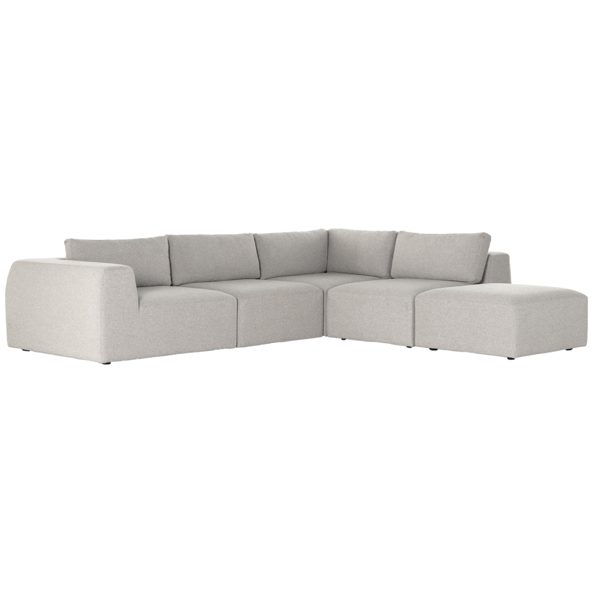 Canapé sectionnel 4 pièces Kensington Brylee avec pouf Four Hands