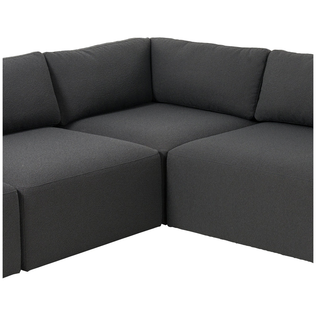 Canapé sectionnel 4 pièces avec pouf Kensington Brylee Fiqa de Four Hands