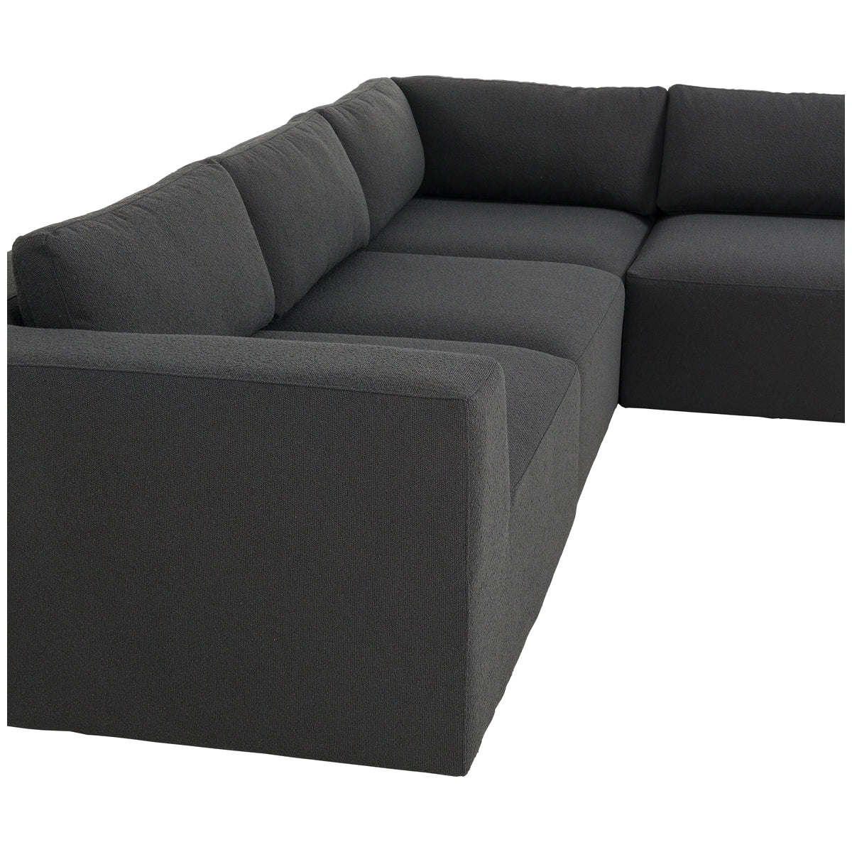 Canapé sectionnel 4 pièces avec pouf Kensington Brylee Fiqa de Four Hands