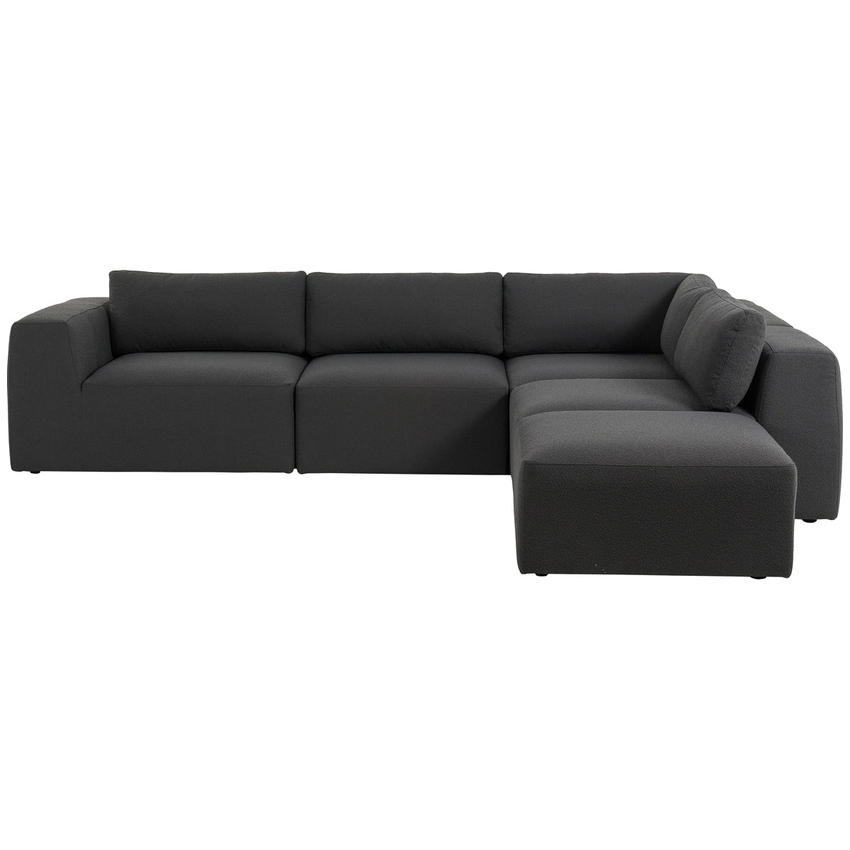 Canapé sectionnel 4 pièces avec pouf Kensington Brylee Fiqa de Four Hands