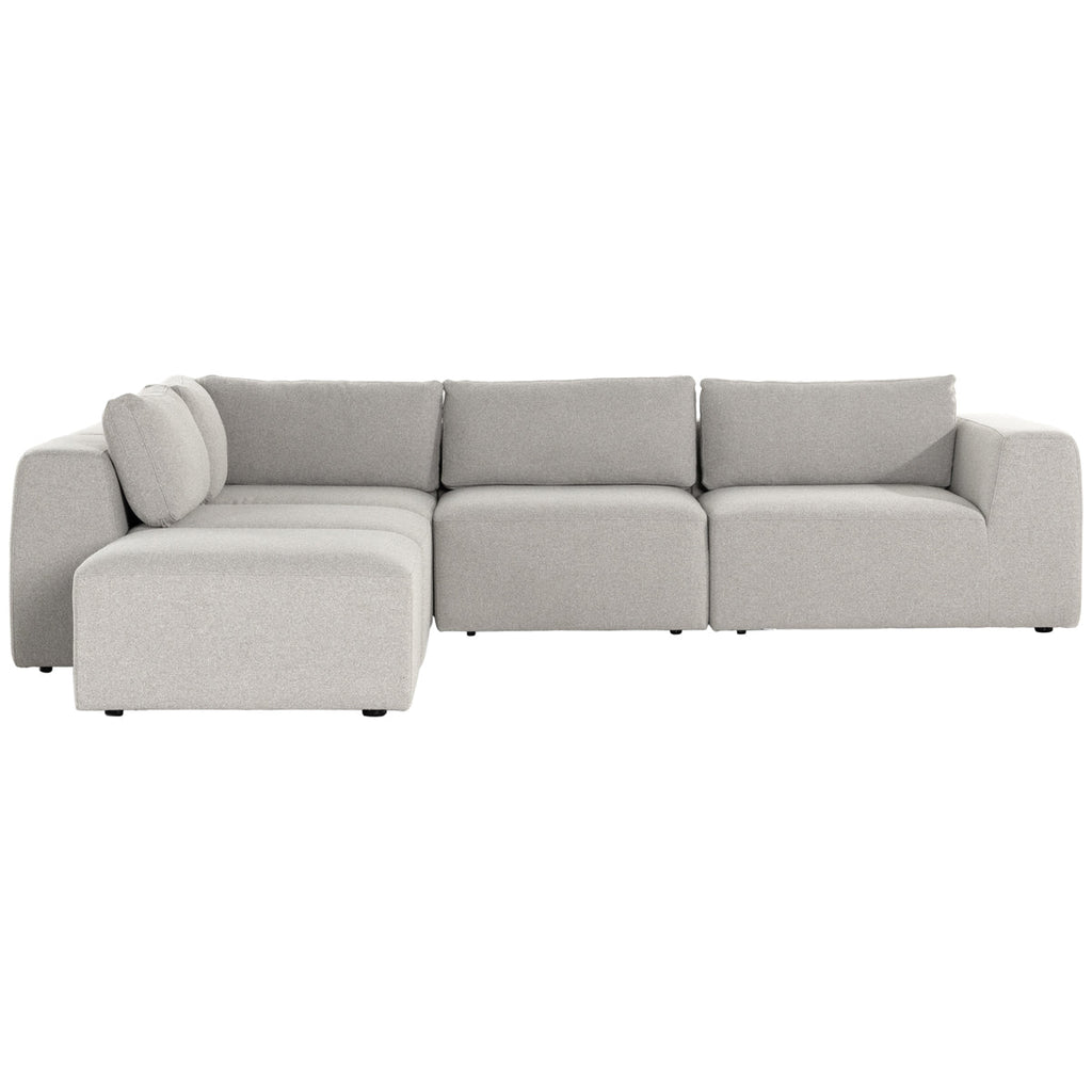 Canapé sectionnel 4 pièces Kensington Brylee avec pouf Four Hands