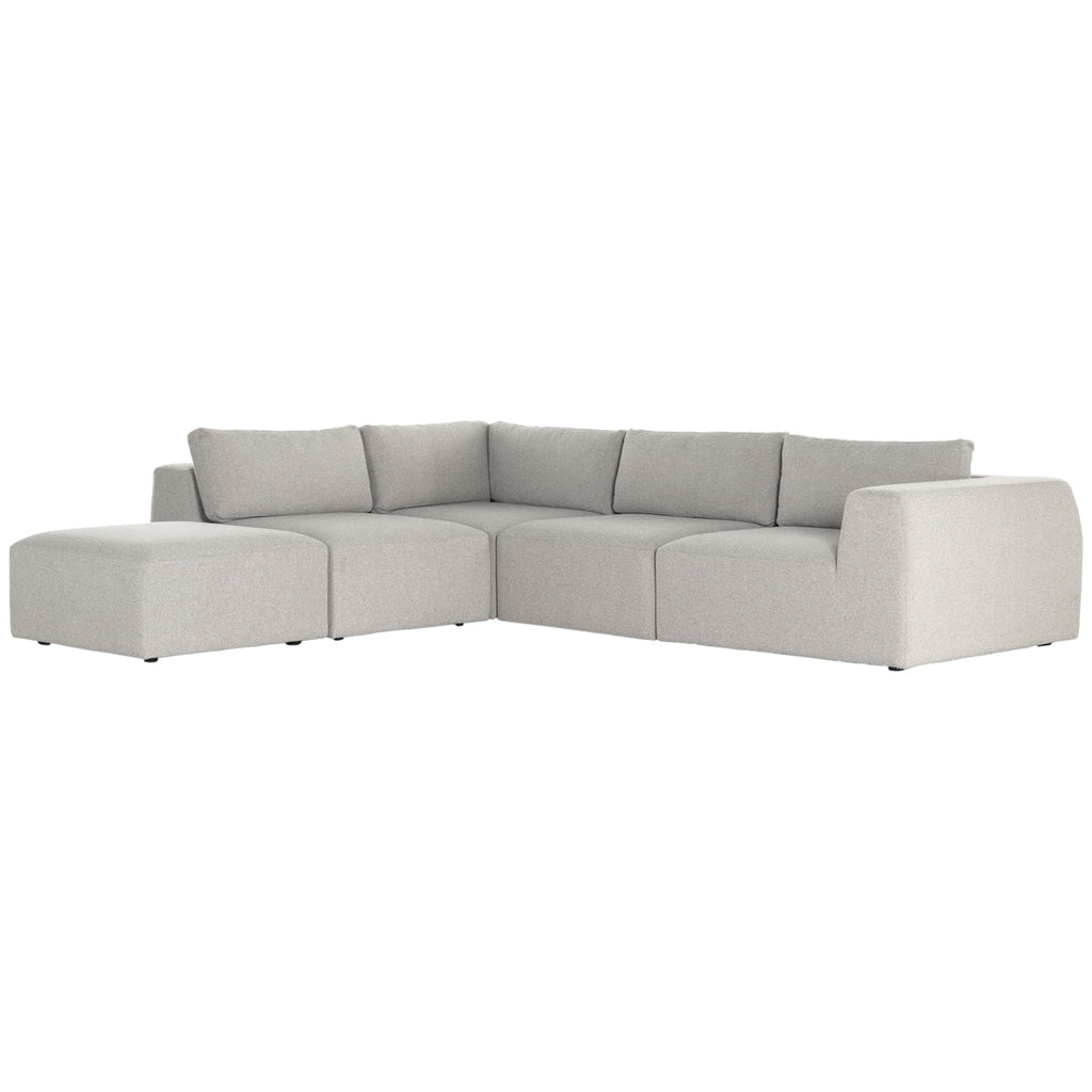 Canapé sectionnel 4 pièces Kensington Brylee avec pouf Four Hands
