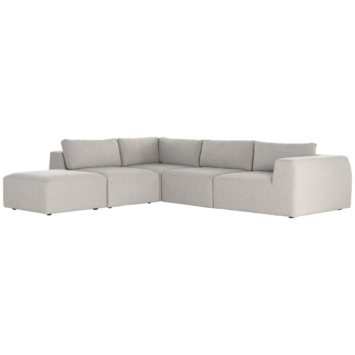 Canapé sectionnel 4 pièces Kensington Brylee avec pouf Four Hands