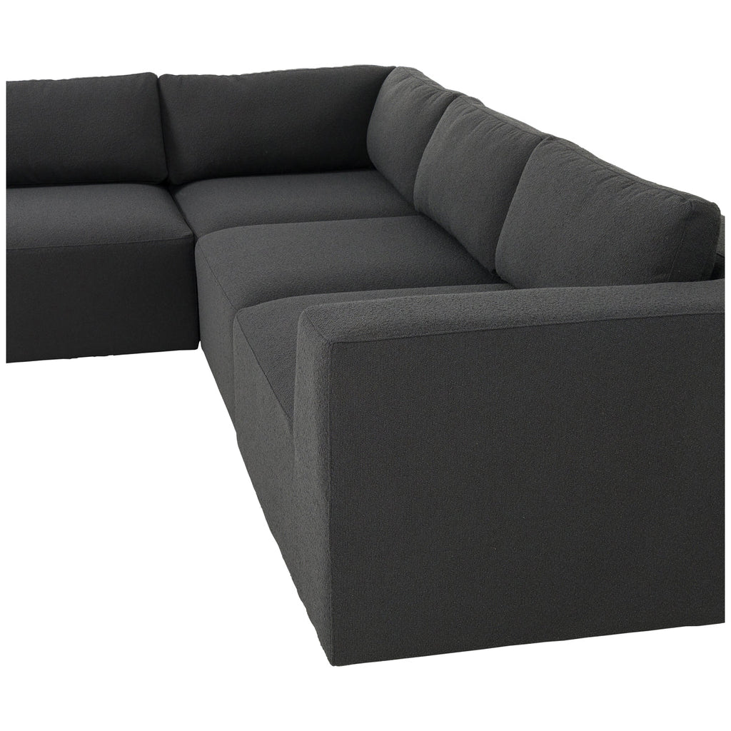 Canapé sectionnel 4 pièces avec pouf Kensington Brylee Fiqa de Four Hands