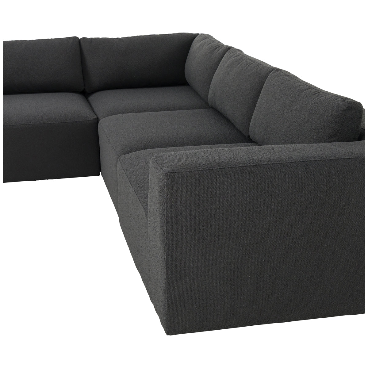 Canapé sectionnel 4 pièces avec pouf Kensington Brylee Fiqa de Four Hands