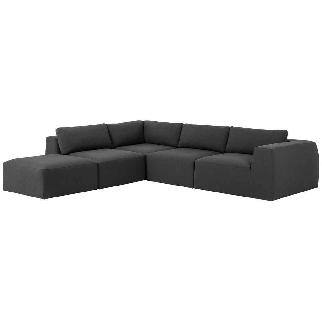 Canapé sectionnel 4 pièces avec pouf Kensington Brylee Fiqa de Four Hands
