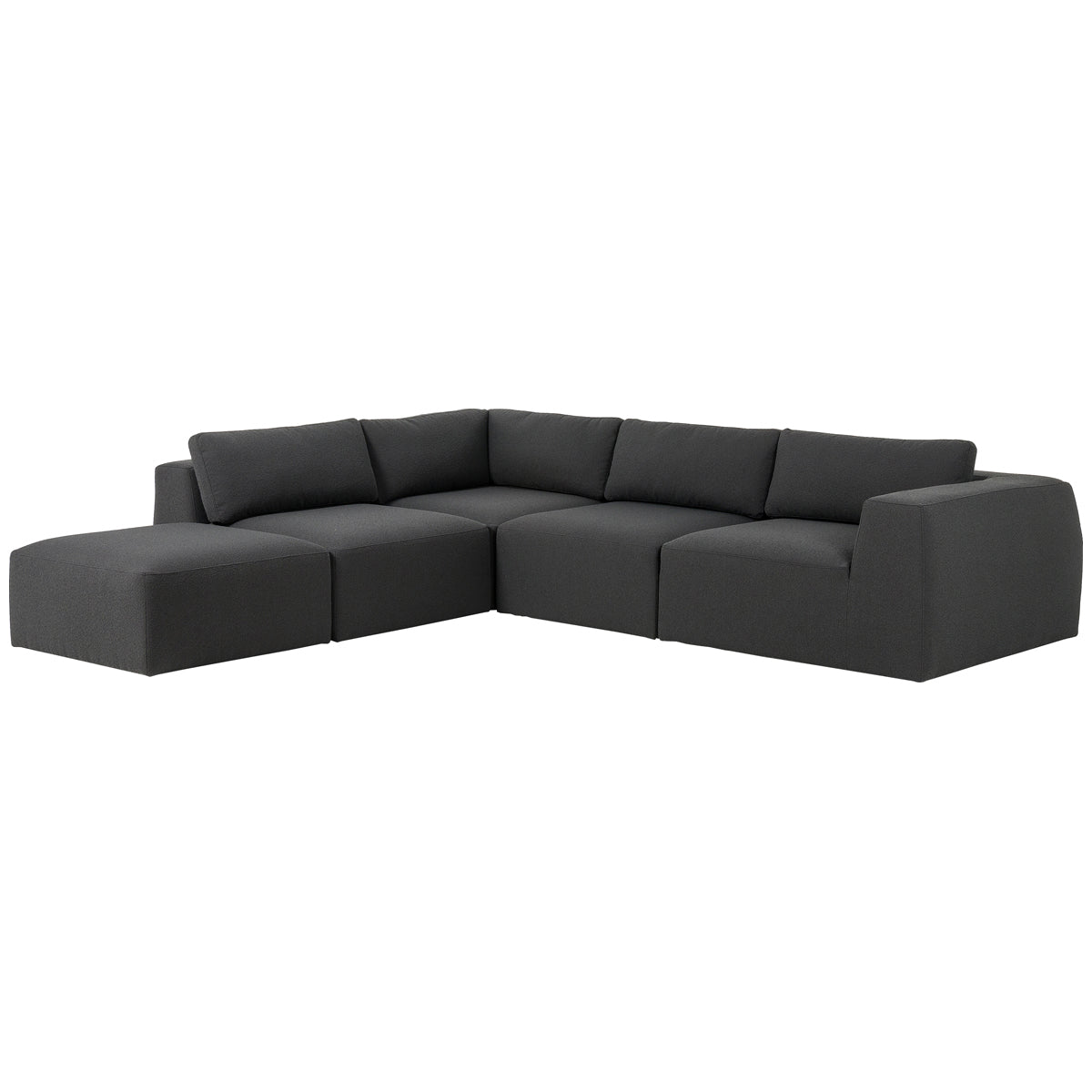 Canapé sectionnel 4 pièces avec pouf Kensington Brylee Fiqa de Four Hands