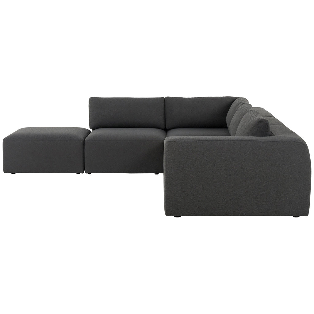Canapé sectionnel 4 pièces avec pouf Kensington Brylee Fiqa de Four Hands