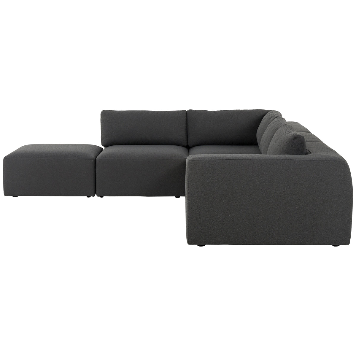 Canapé sectionnel 4 pièces avec pouf Kensington Brylee Fiqa de Four Hands