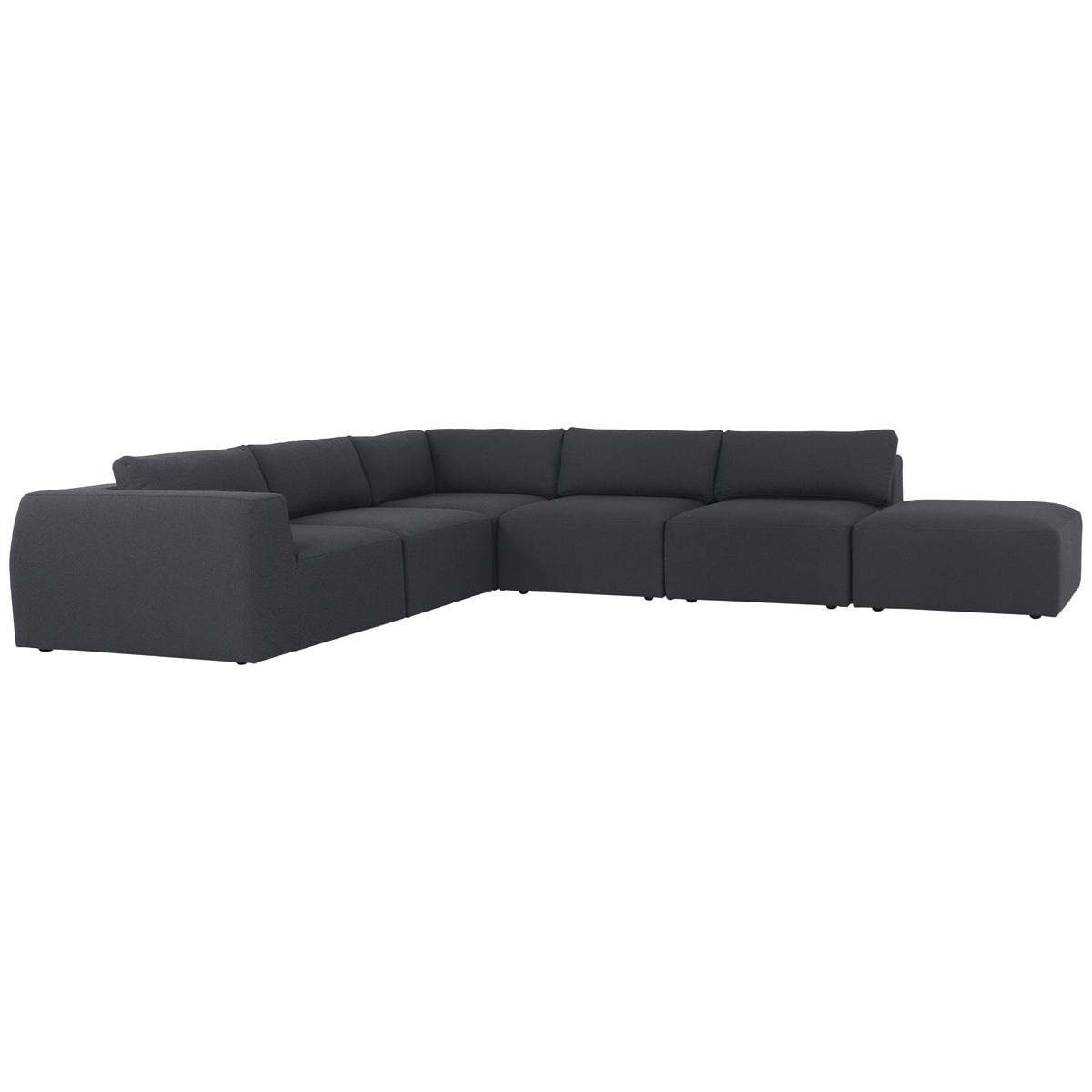 Canapé d'angle 5 pièces Fiqa Kensington Brylee de Four Hands - Fiqa Boucle Anthracite