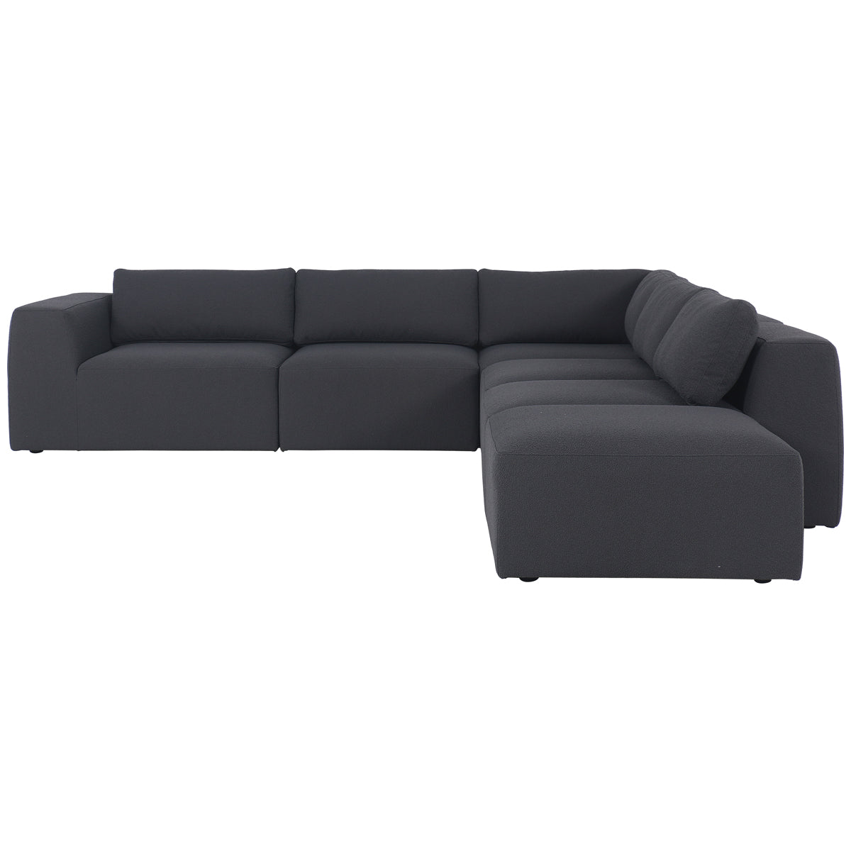 Canapé d'angle 5 pièces Fiqa Kensington Brylee de Four Hands - Fiqa Boucle Anthracite