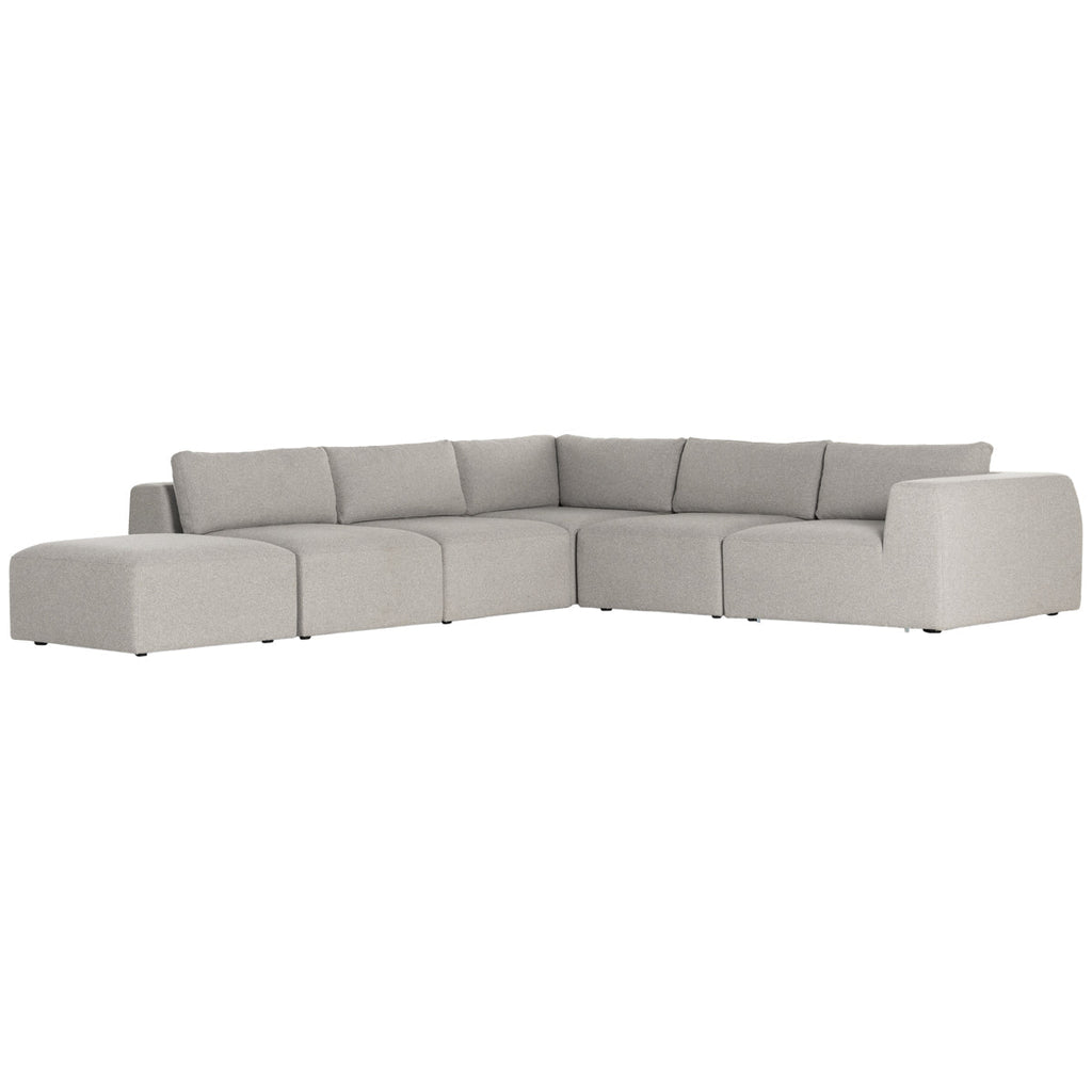 Canapé sectionnel 5 pièces Four Hands Kensington Brylee avec pouf