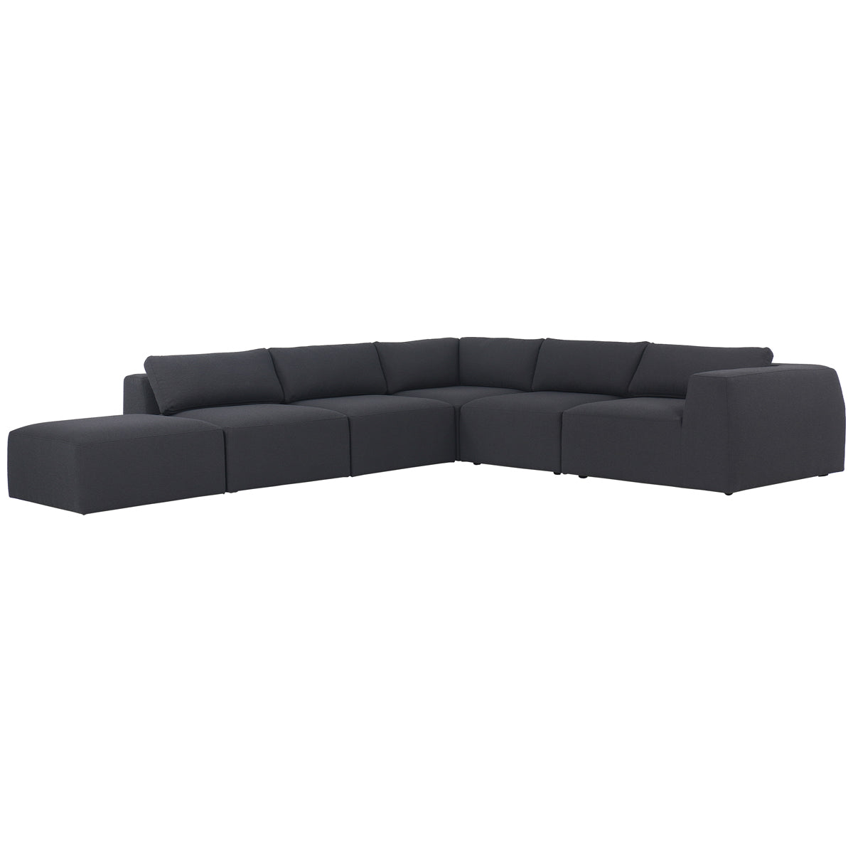 Canapé d'angle 5 pièces Fiqa Kensington Brylee de Four Hands - Fiqa Boucle Anthracite