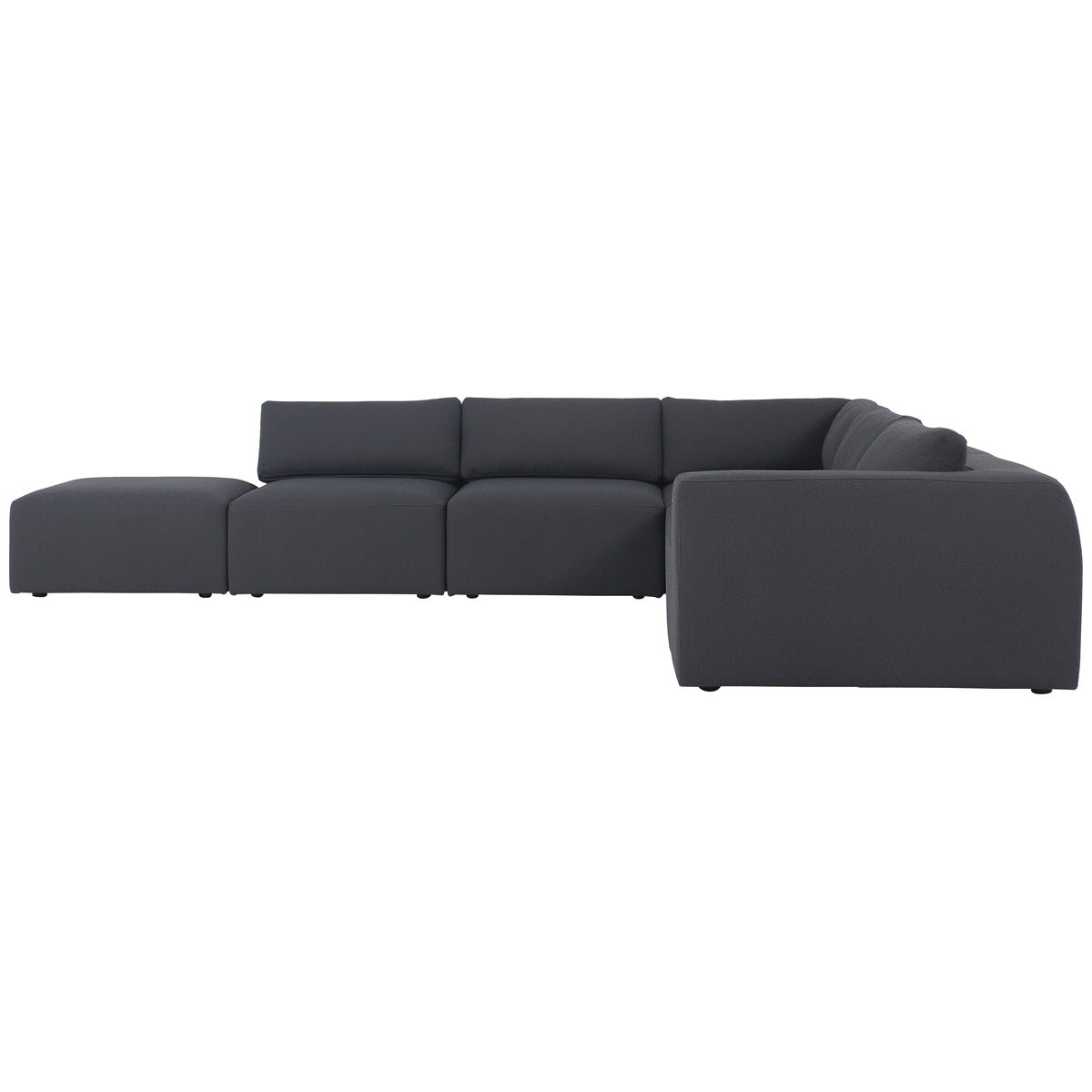 Canapé d'angle 5 pièces Fiqa Kensington Brylee de Four Hands - Fiqa Boucle Anthracite