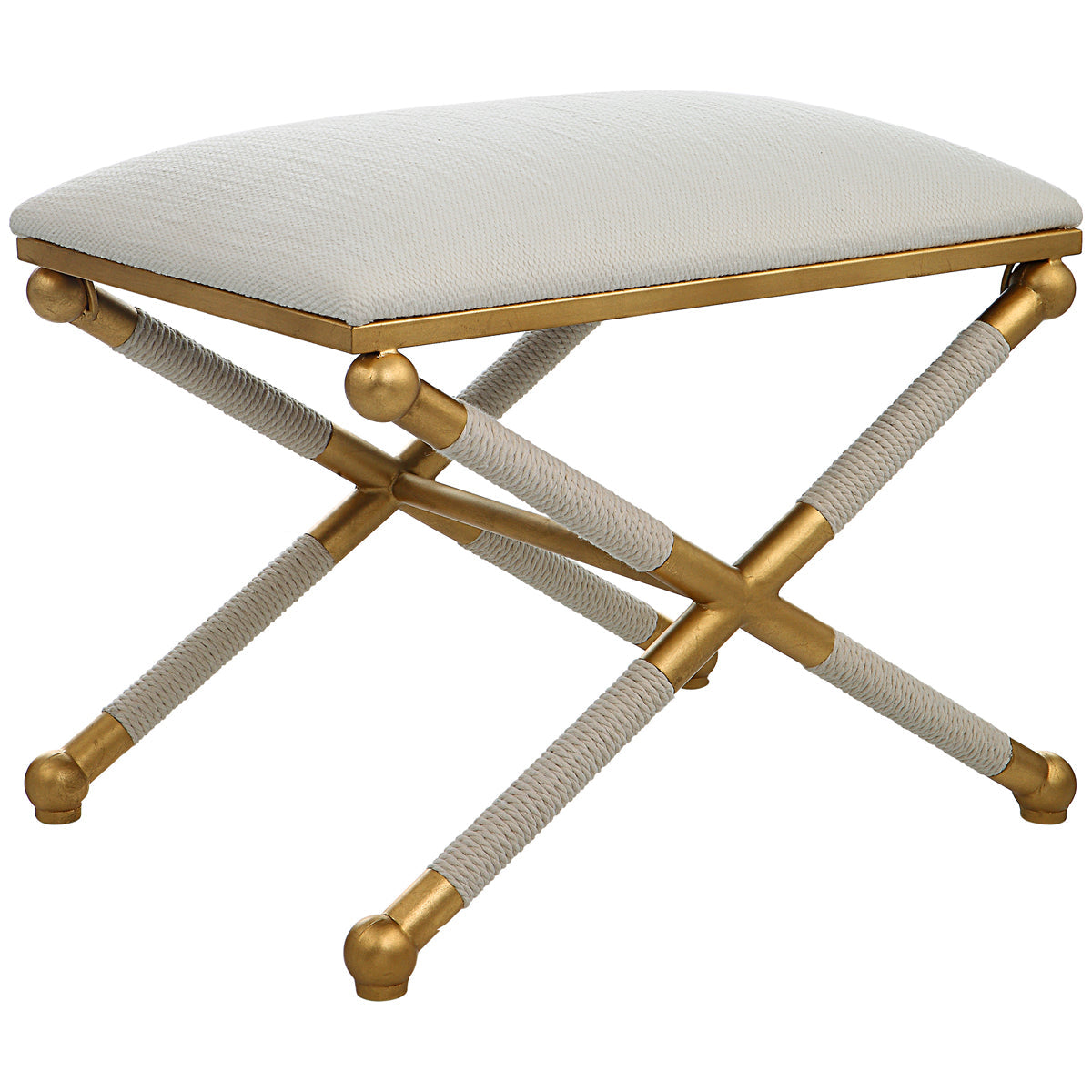 Petit banc blanc ultra-mondain