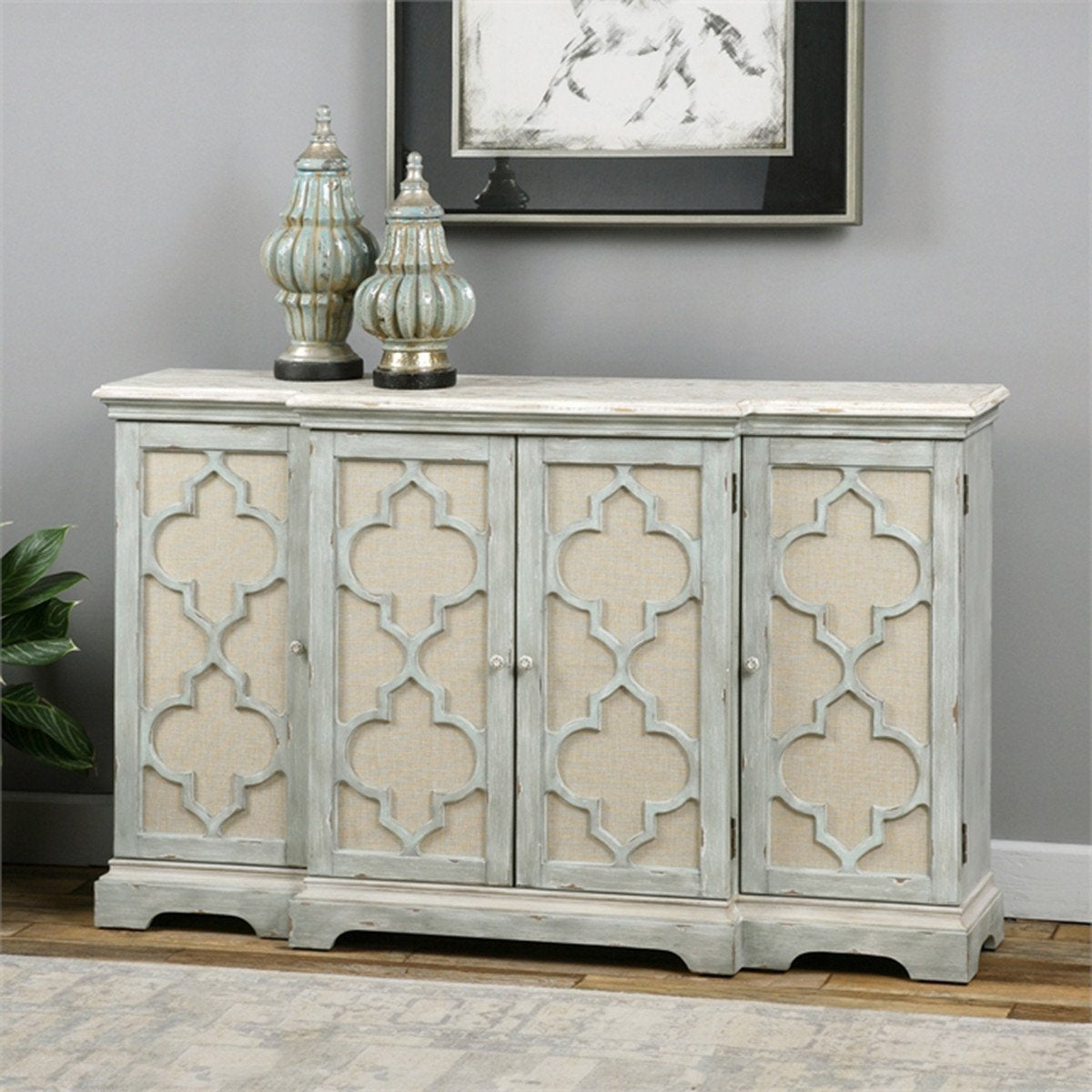 Armoire grise à 4 portes Sophie d'Uttermost