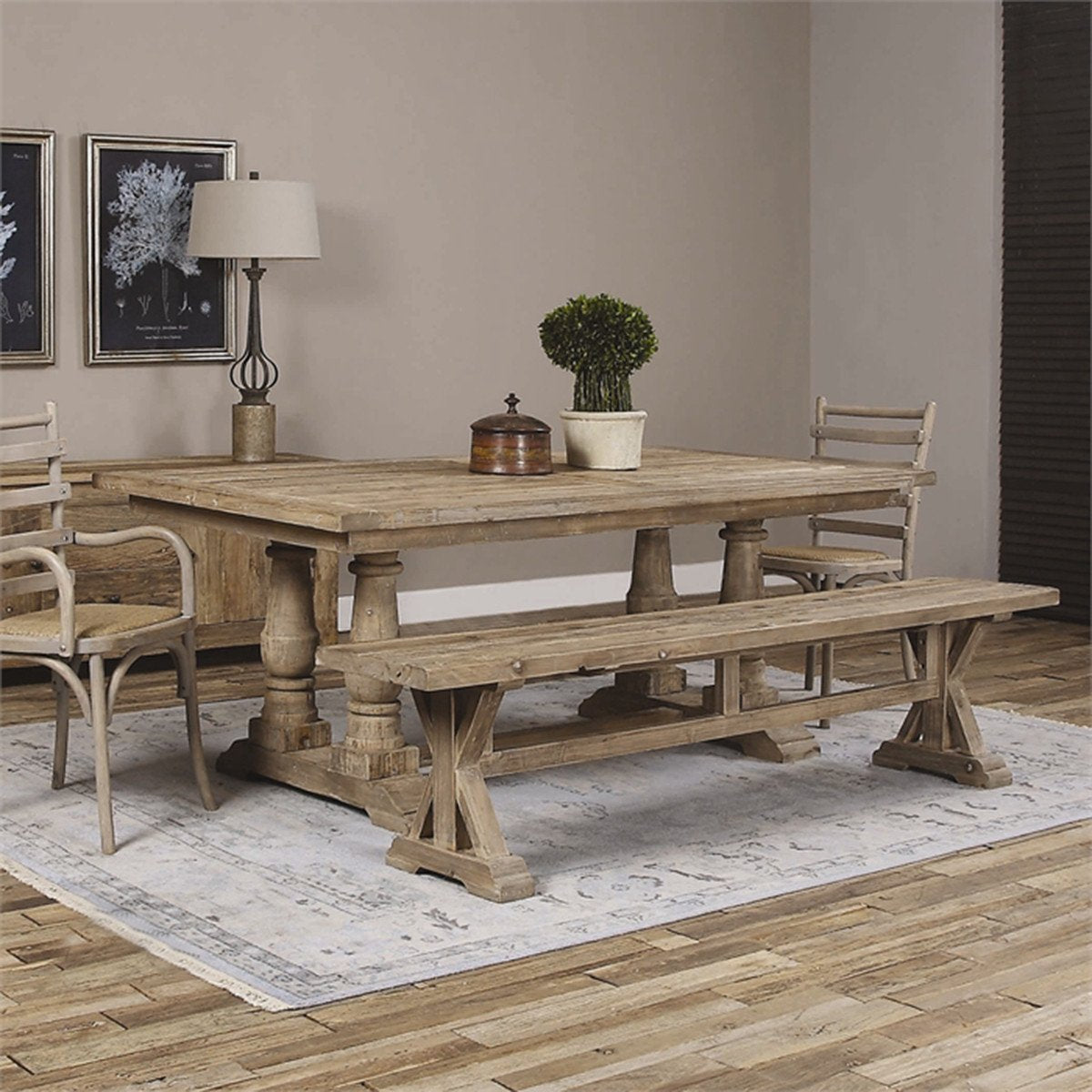 Banc en bois récupéré Uttermost Stratford