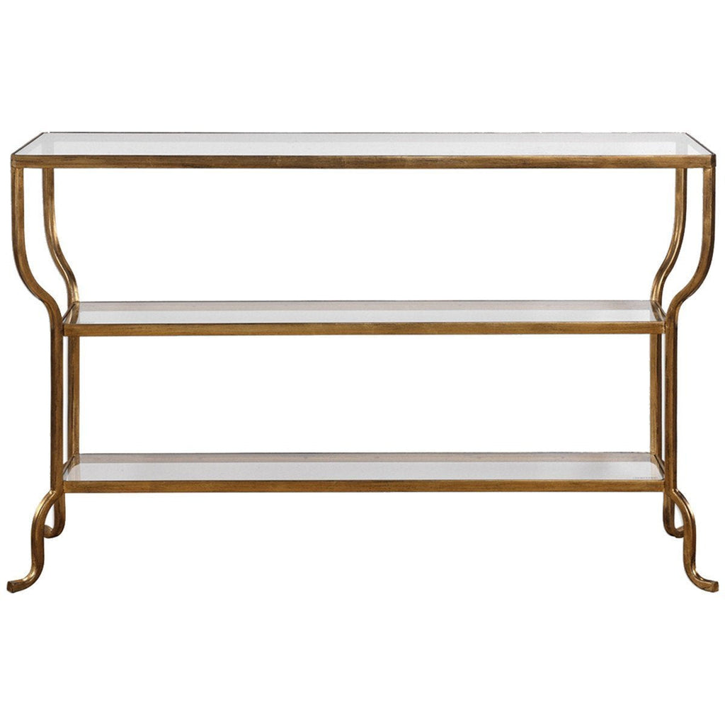 Table console dorée Uttermost Deline