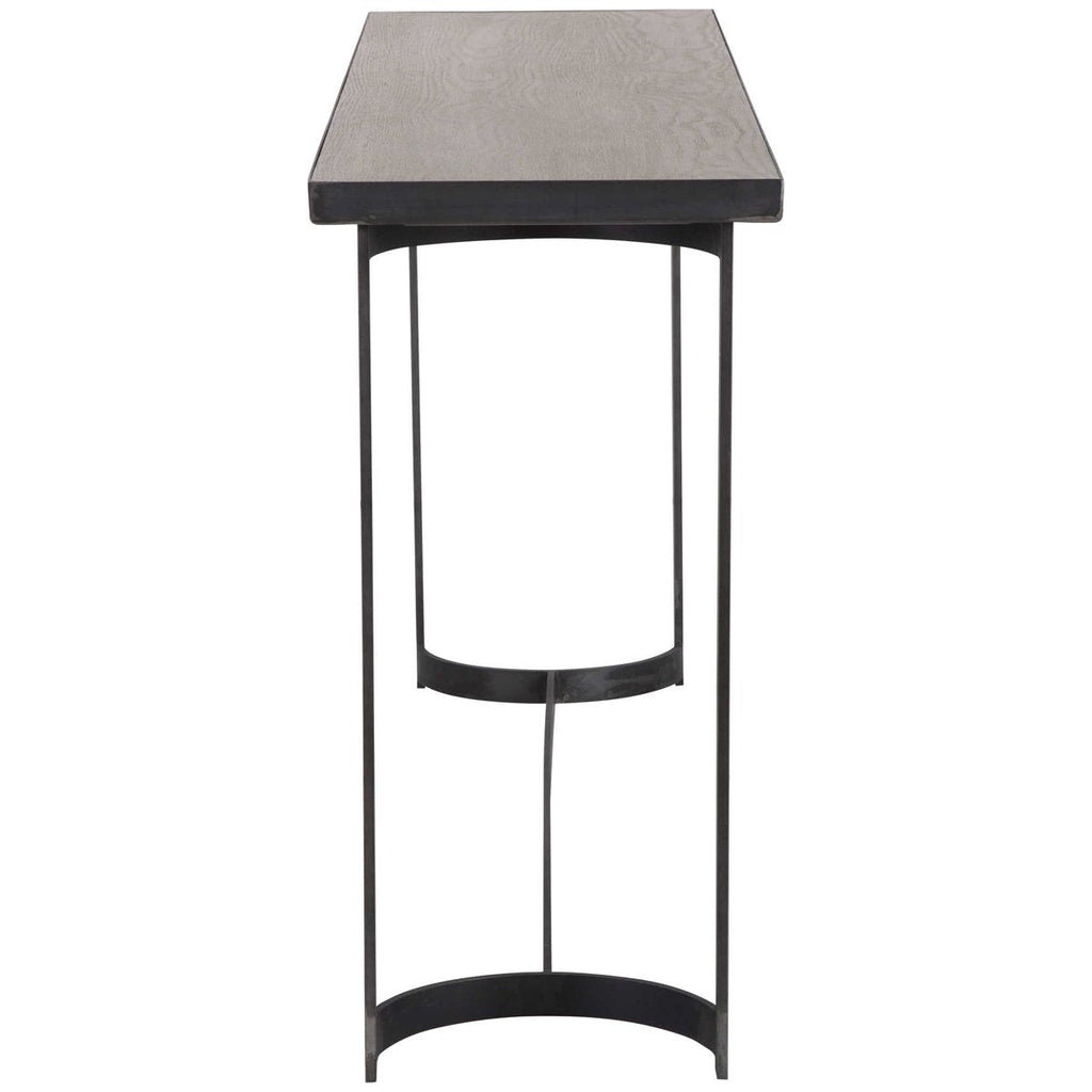 Table console en acier Basuto de Uttermost