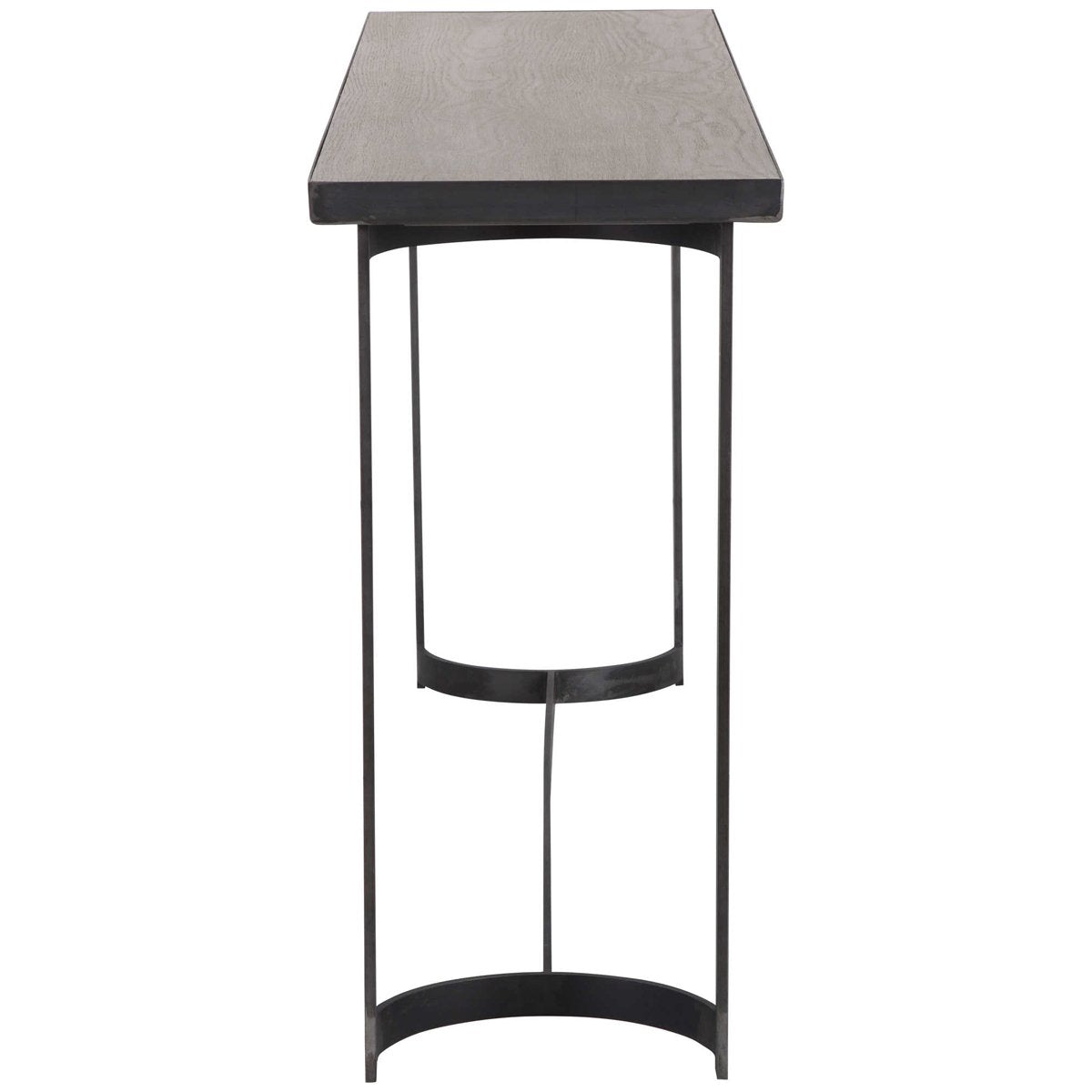 Table console en acier Basuto de Uttermost