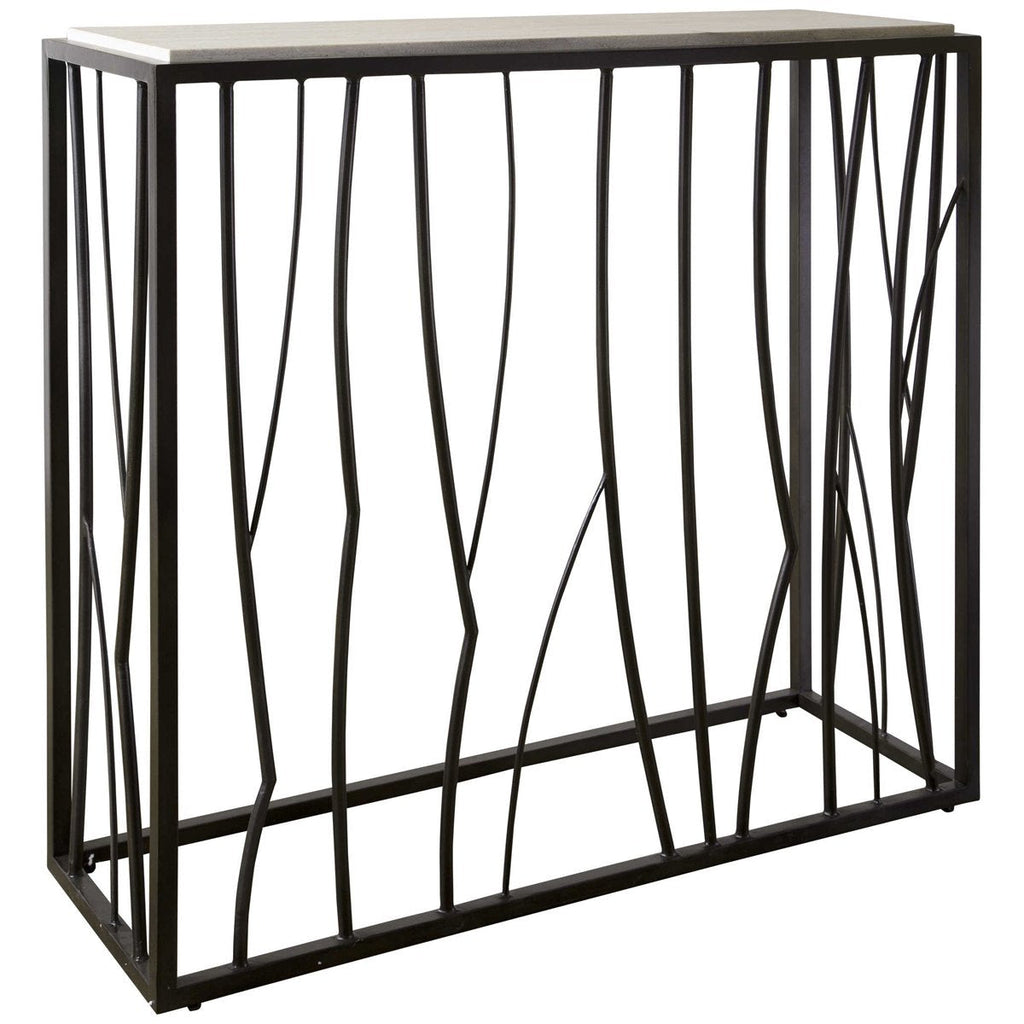 Table console en travertin Uttermost Reed