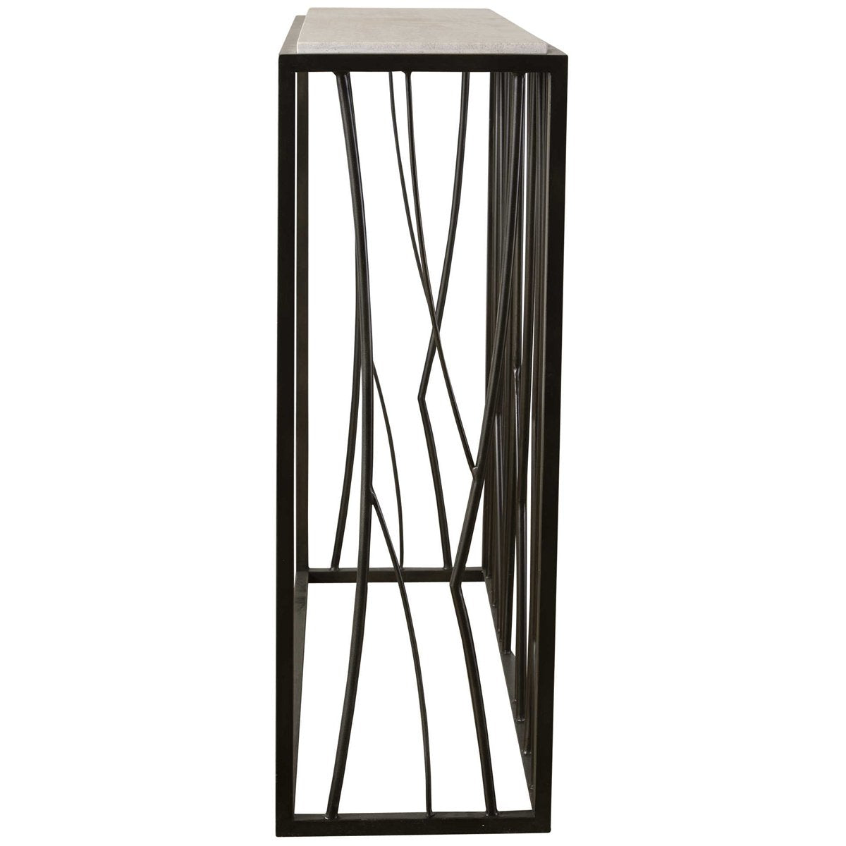 Table console en travertin Uttermost Reed