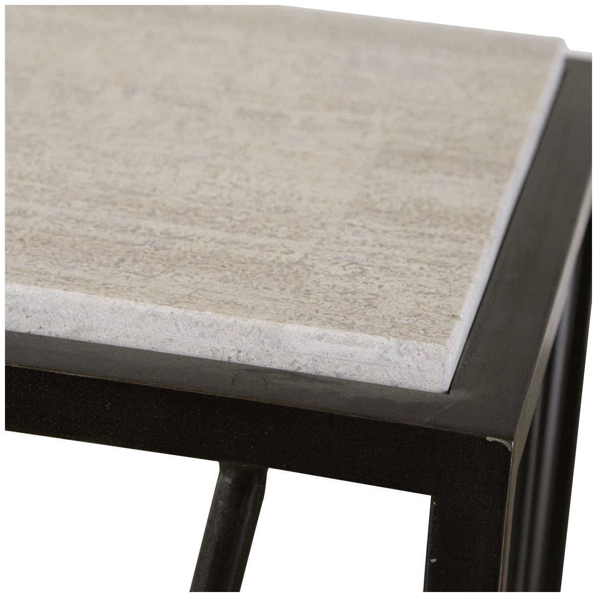 Table console en travertin Uttermost Reed