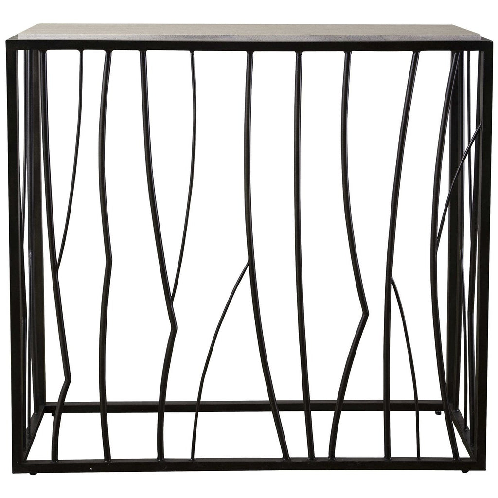 Table console en travertin Uttermost Reed