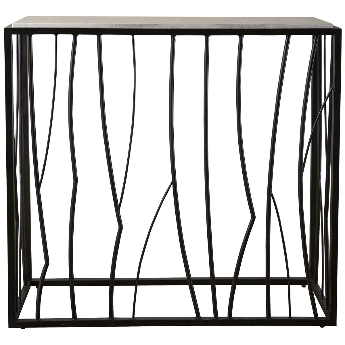 Table console en travertin Uttermost Reed