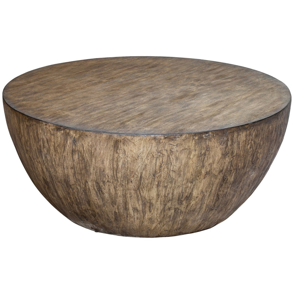 Table basse ronde en bois Uttermost Lark